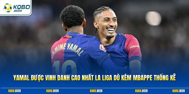 Yamal Được Vinh Danh Cao Nhất La Liga Dù Kém Mbappe Thống Kê